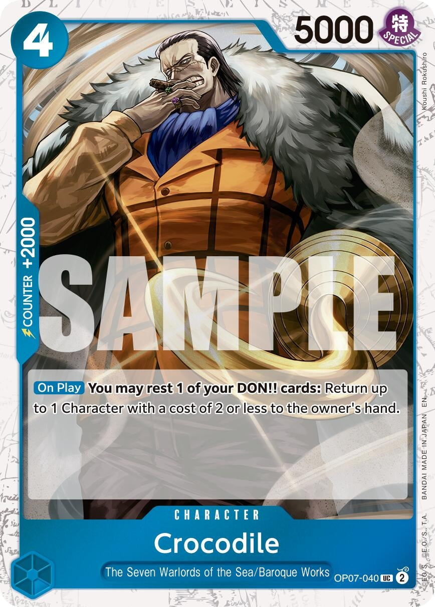 Image for Crocodile - OP07-040 (Pirate Foil) [OP07-040] - One Piece Card Game