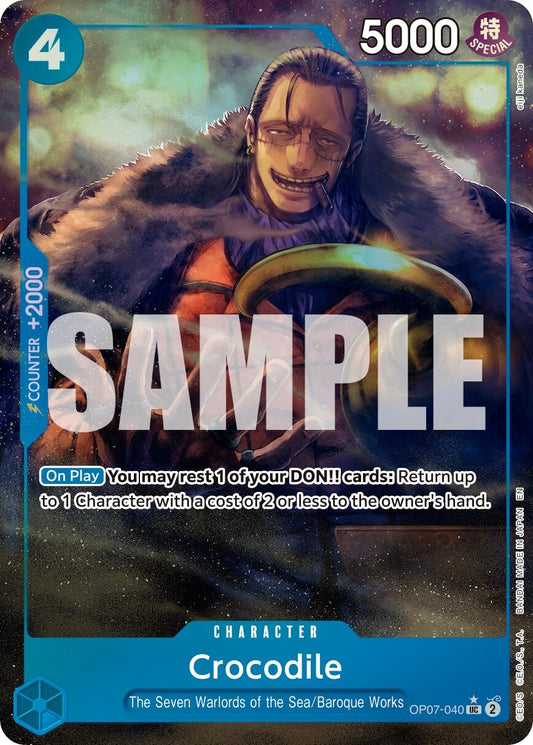 Image for Crocodile - OP07-040 (Alternate Art) [OP07-040] - One Piece Card Game