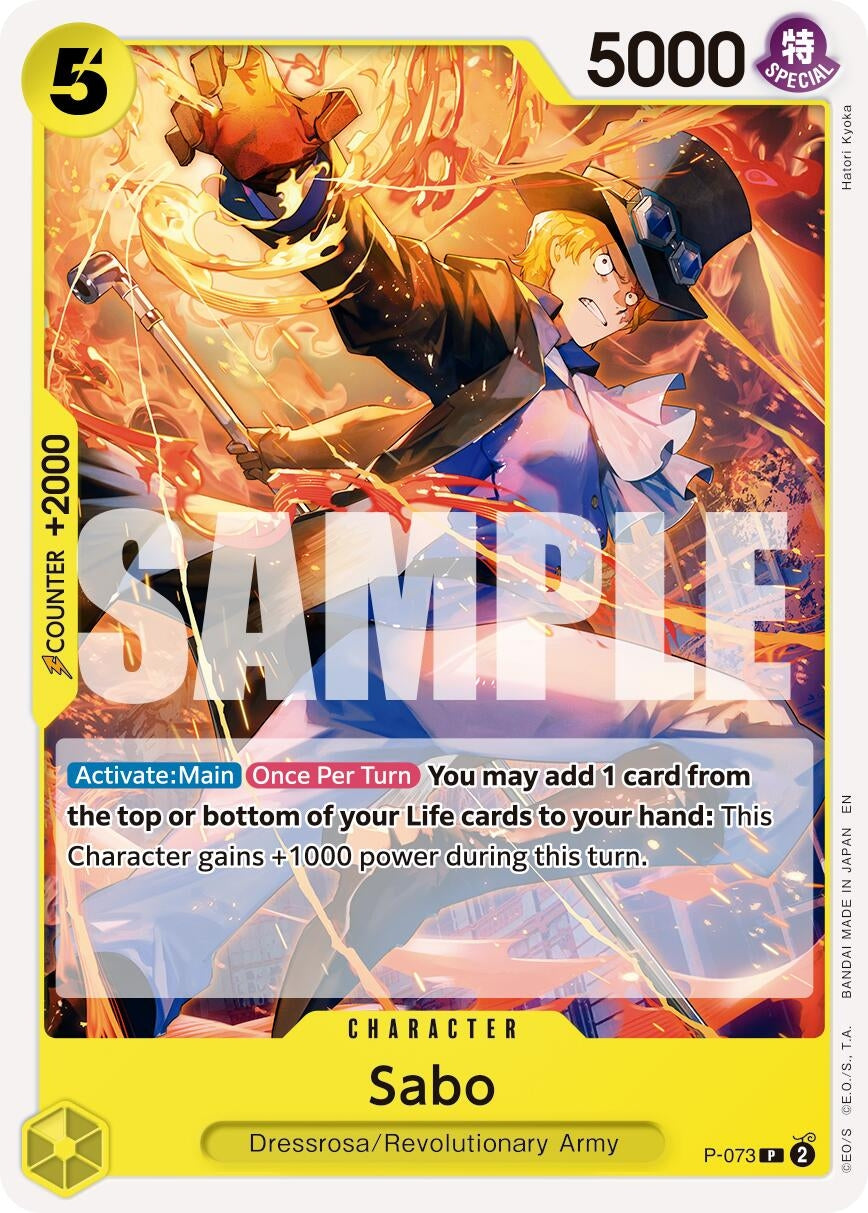Image for Sabo - P-073 (Reprint) [P-073] - One Piece Card Game