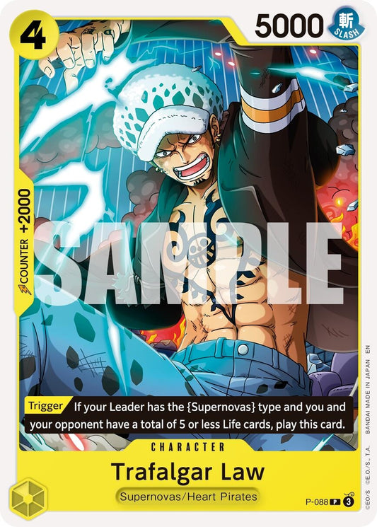 Image for Trafalgar Law - P-088 (Reprint) [P-088] - One Piece Card Game