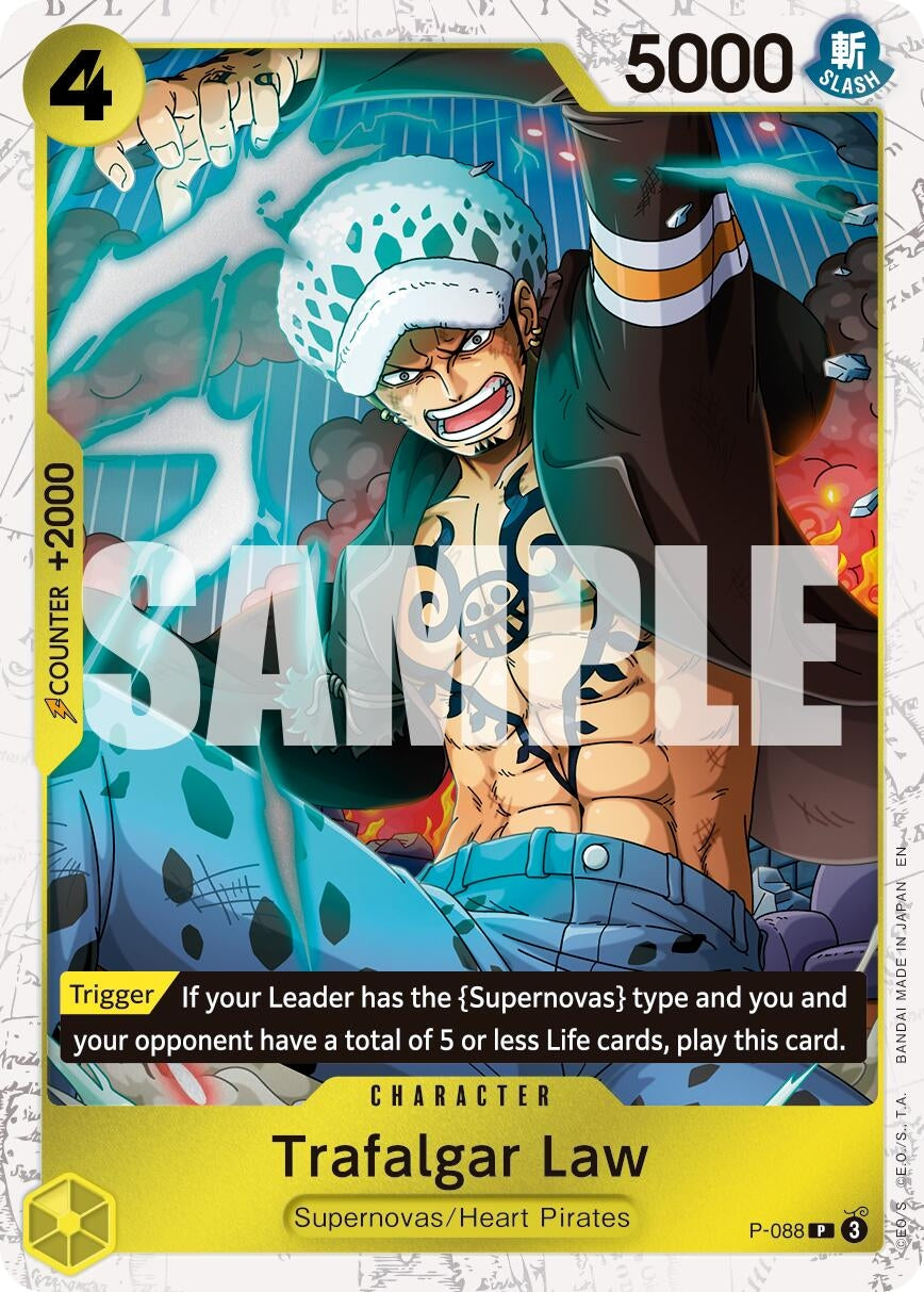 Image for Trafalgar Law - P-088 (Pirate Foil) [P-088] - One Piece Card Game