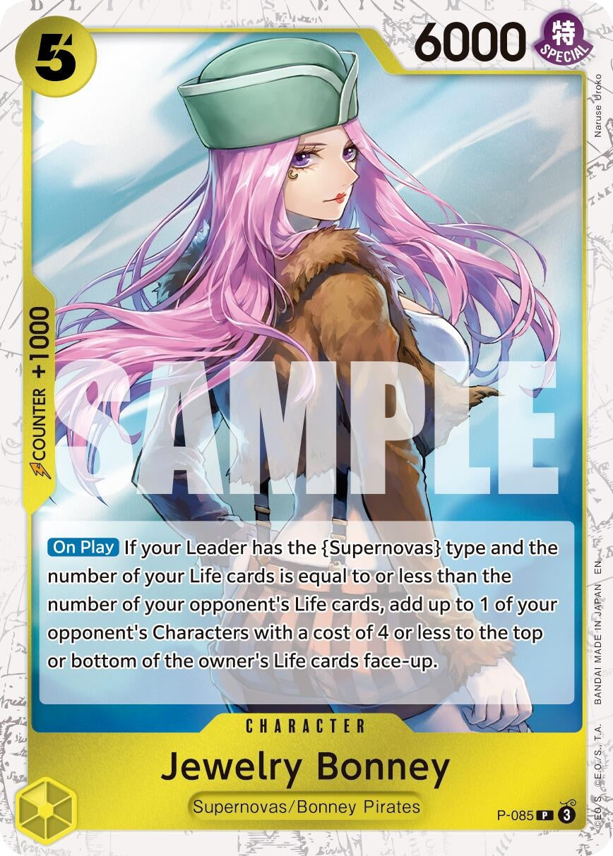 Image for Jewelry Bonney - P-085 (Pirate Foil) [P-085] - One Piece Card Game