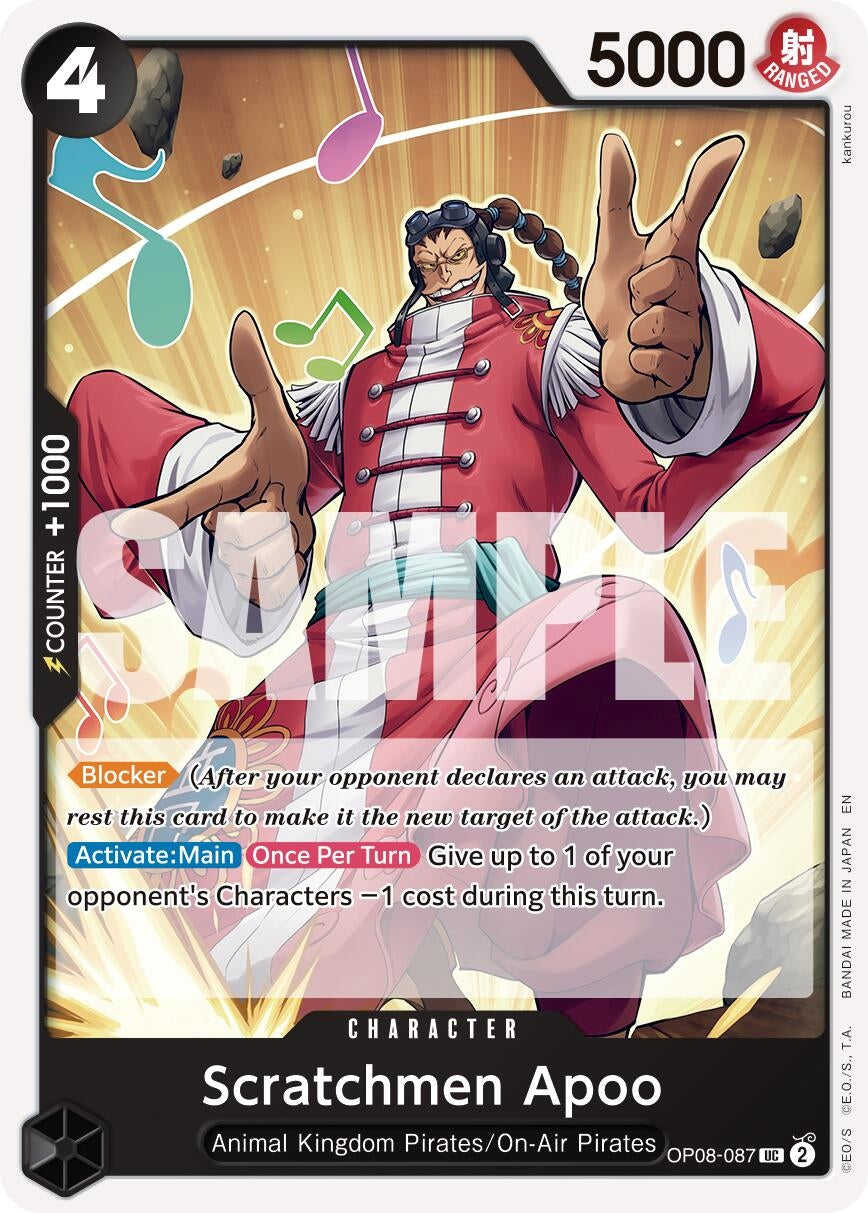 Image for Scratchmen Apoo - OP08-087 (Reprint) [OP08-087] - One Piece Card Game