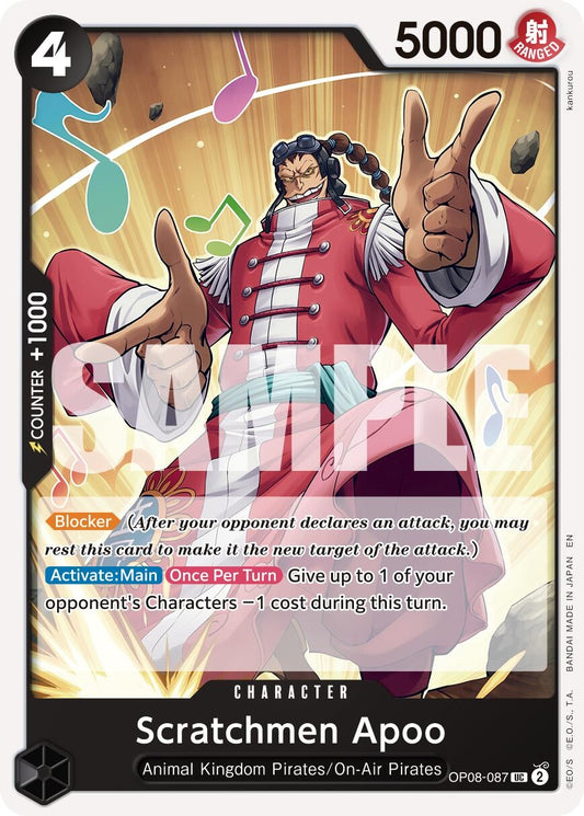 Image for Scratchmen Apoo - OP08-087 (Reprint) [OP08-087] - One Piece Card Game