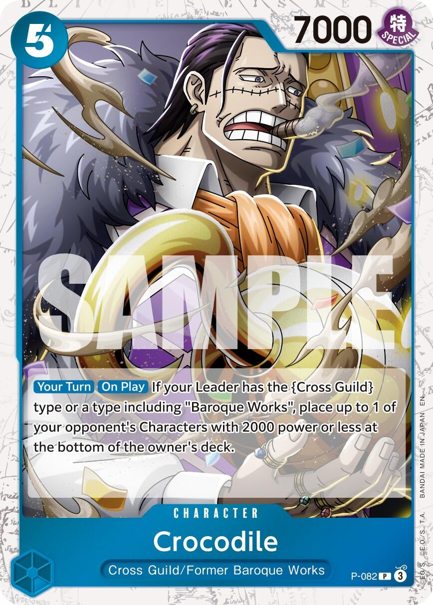 Image for Crocodile - P-082 (Pirate Foil) [P-082] - One Piece Card Game
