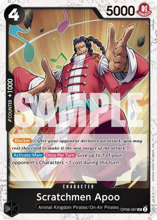 Image for Scratchmen Apoo - OP08-087 (Pirate Foil) [OP08-087] - One Piece Card Game