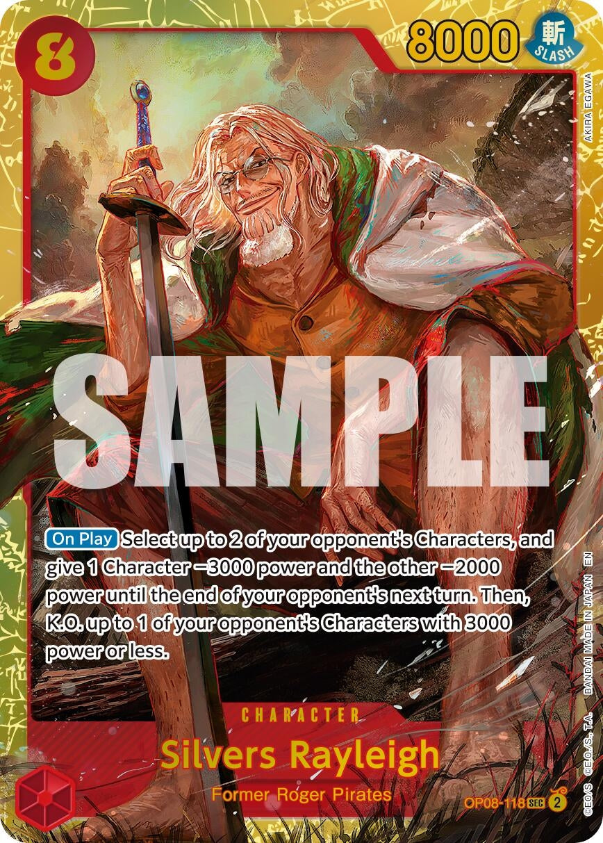 Image for Silvers Rayleigh - OP08-118 (Reprint) [OP08-118] - One Piece Card Game