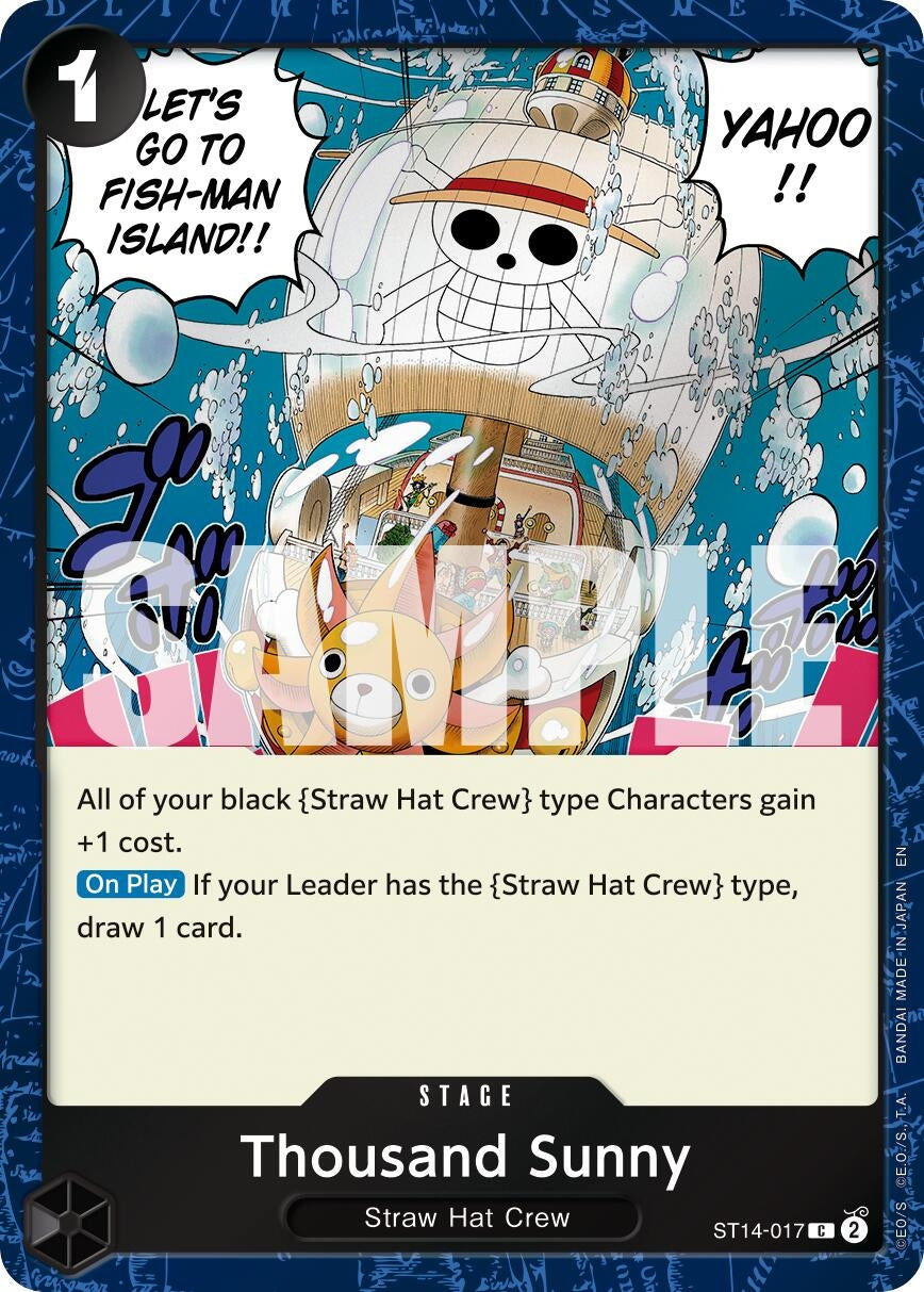 Image for Thousand Sunny (Pirate Foil) [ST14-017] - One Piece Card Game