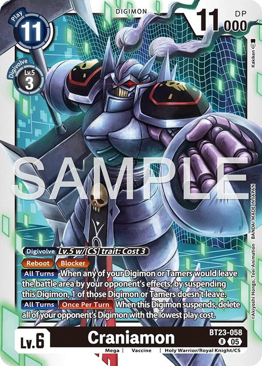 Image for Craniamon [BT23-058 R] - Digimon Card Game