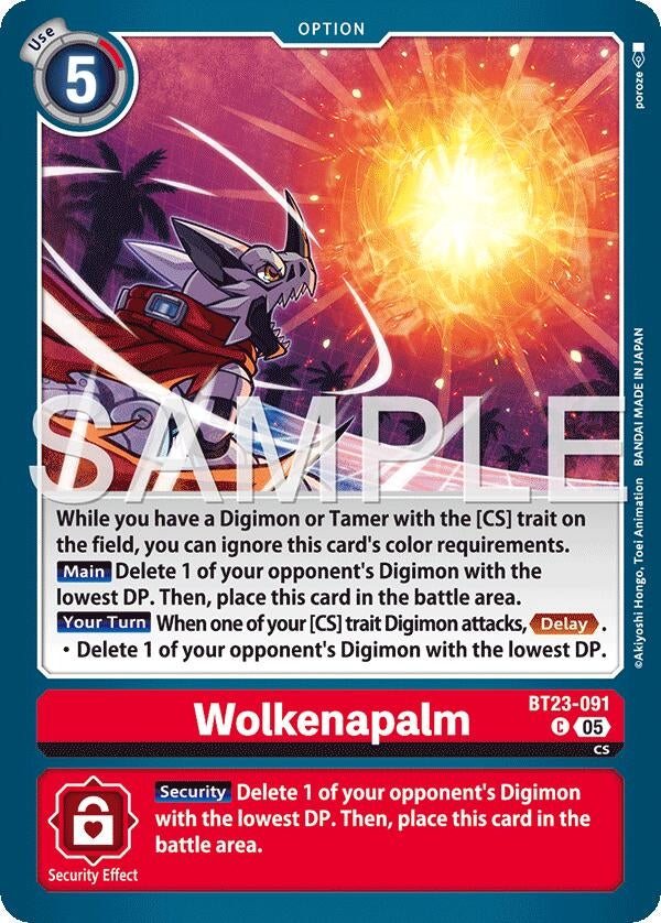 Image for Wolkenapalm [BT23-091 C] - Digimon Card Game