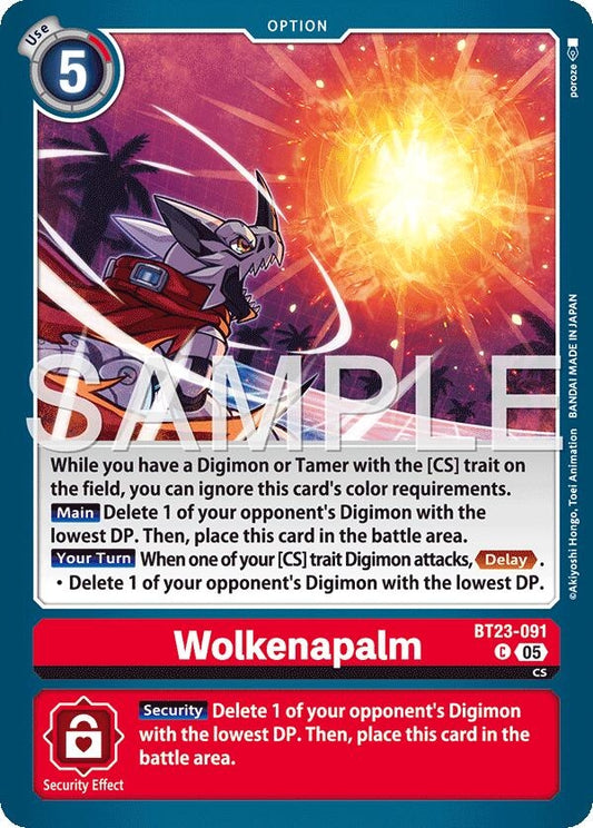 Image for Wolkenapalm [BT23-091 C] - Digimon Card Game