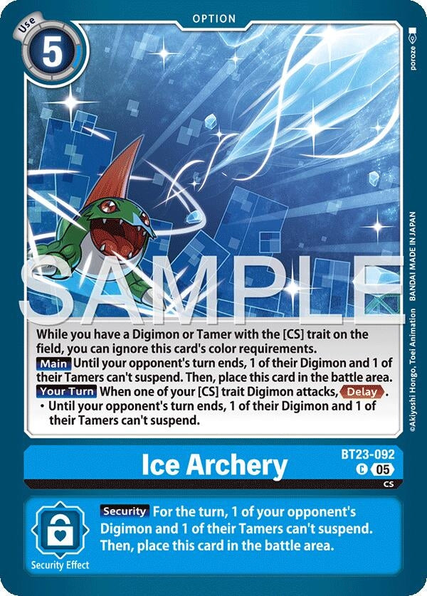 Image for Ice Archery [BT23-092 C] - Digimon Card Game