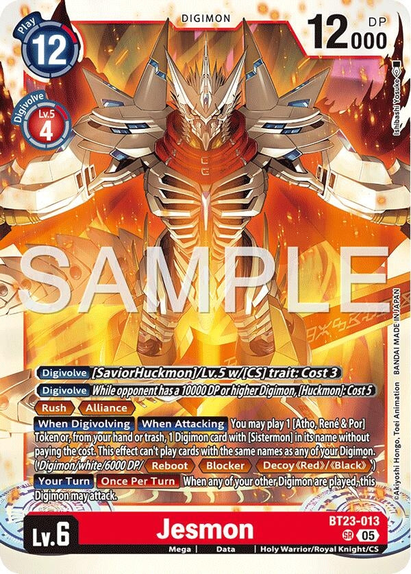 Image for Jesmon [BT23-013 SR] - Digimon Card Game
