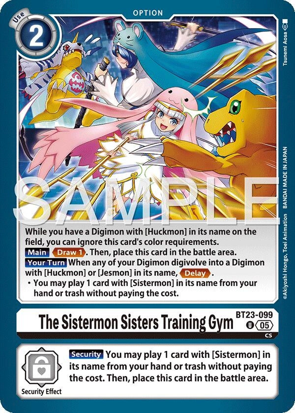 Image for The Sistermon Sisters Training Gym [BT23-099 U] - Digimon Card Game
