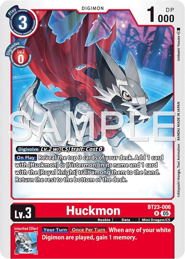 Image for Huckmon [BT23-006 R] - Digimon Card Game