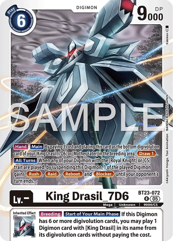 Image for King Drasil_7D6 [BT23-072 R] - Digimon Card Game