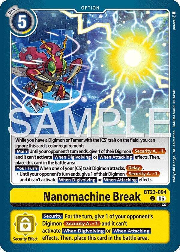 Image for Nanomachine Break [BT23-094 C] - Digimon Card Game