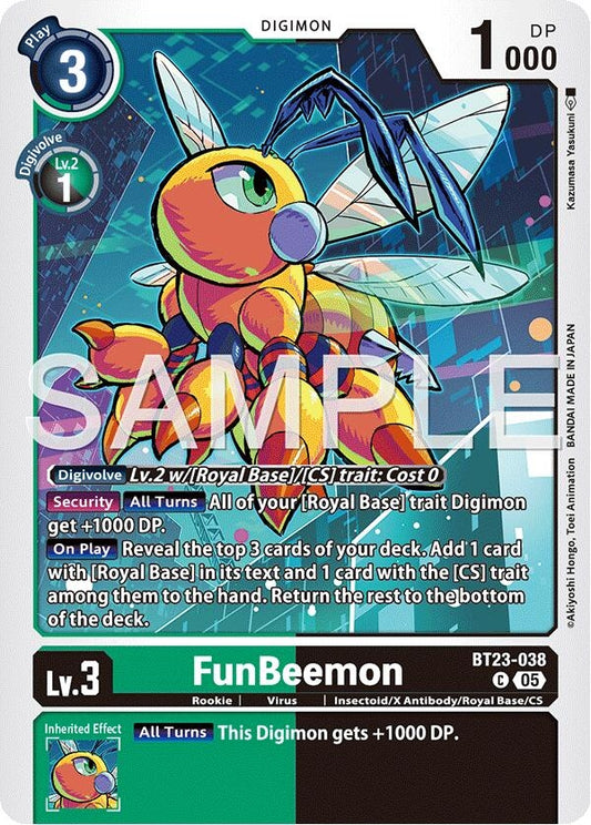 Image for FunBeemon - BT23-038 [BT23-038 C] - Digimon Card Game