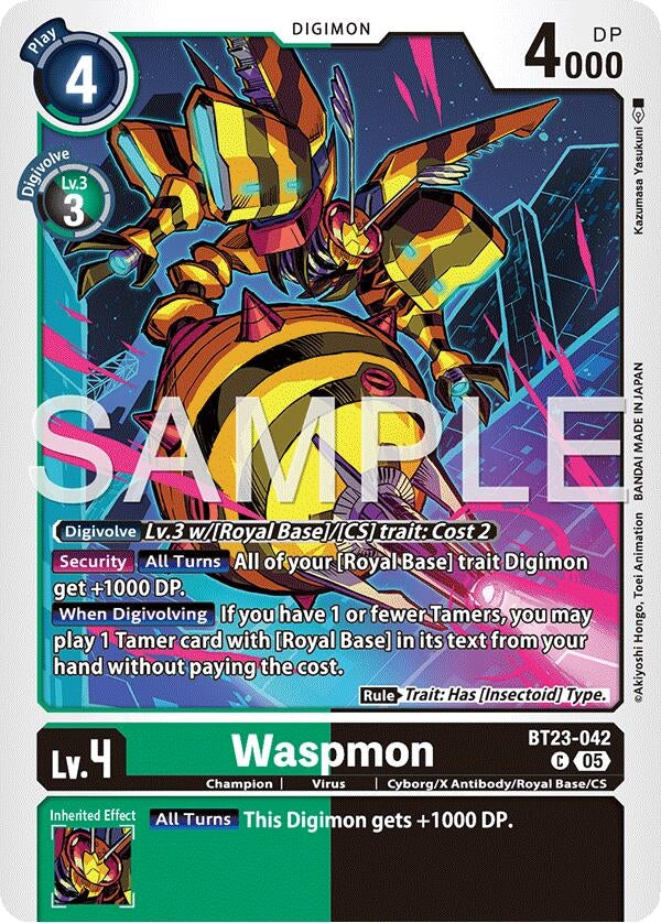 Image for Waspmon [BT23-042 C] - Digimon Card Game