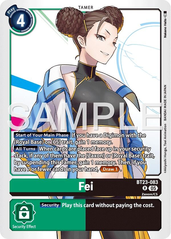 Image for Fei [BT23-083 R] - Digimon Card Game