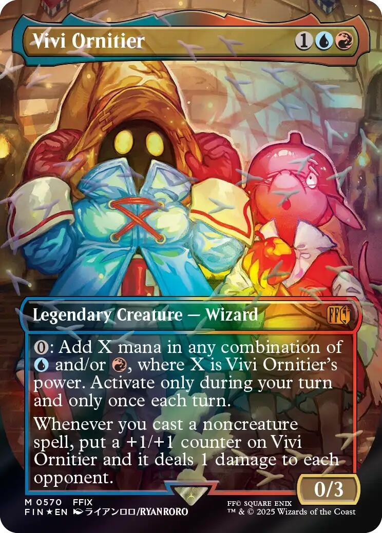 Image for Vivi Ornitier (Borderless) (Chocobo Track Foil) [570] - Magic: The Gathering