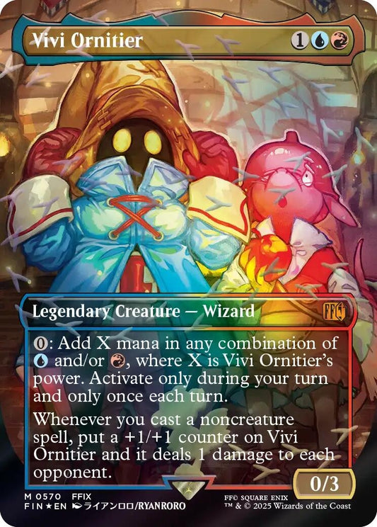 Image for Vivi Ornitier (Borderless) (Chocobo Track Foil) [570] - Magic: The Gathering