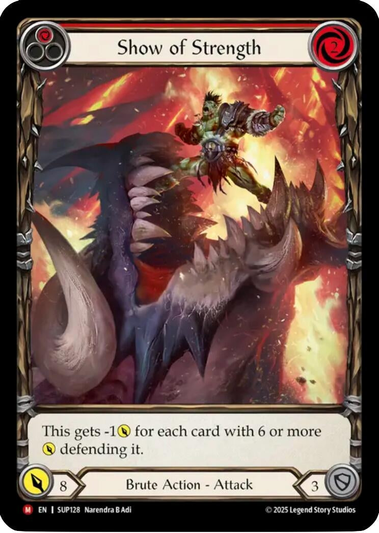Image for Show of Strength (Extended Art) [SUP128] - Flesh and Blood TCG