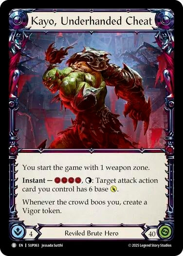 Image for Kayo, Underhanded Cheat // Kayo, Strong-arm [SUP063//SUP064] - Flesh and Blood TCG