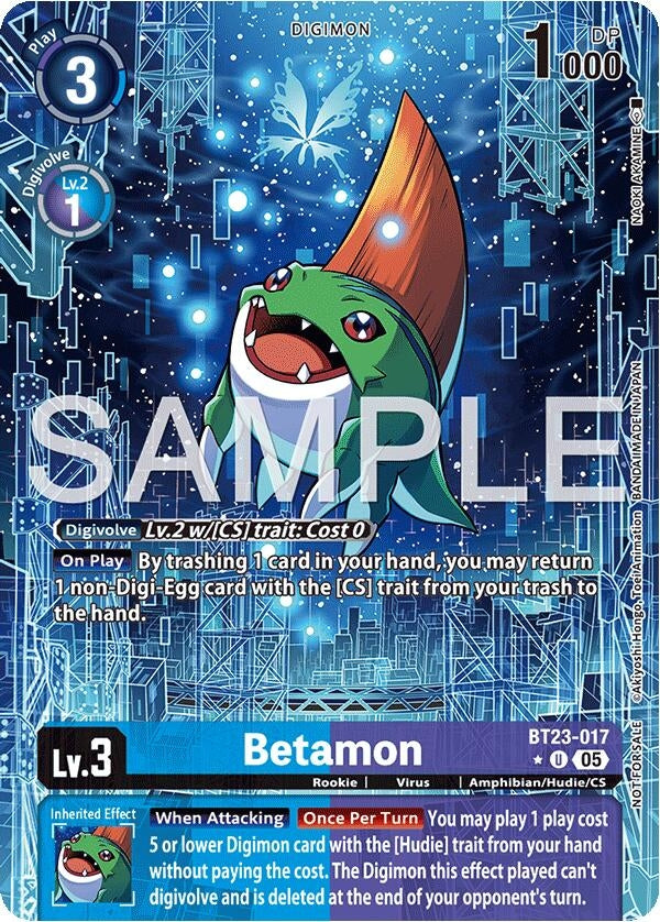 Image for Betamon (Hacker's Slumber Box Promotion Pack) [BT23-017 U] - Digimon Card Game