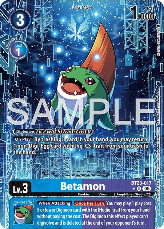 Image for Betamon (Hacker's Slumber Box Promotion Pack) [BT23-017 U] - Digimon Card Game