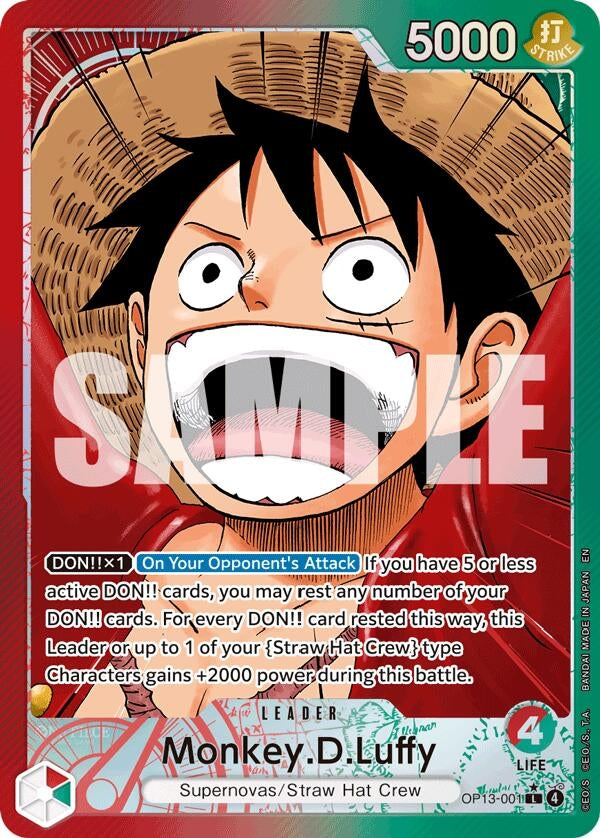 Image for Monkey.D.Luffy (001) (Alternate Art) [OP13-001] - One Piece Card Game