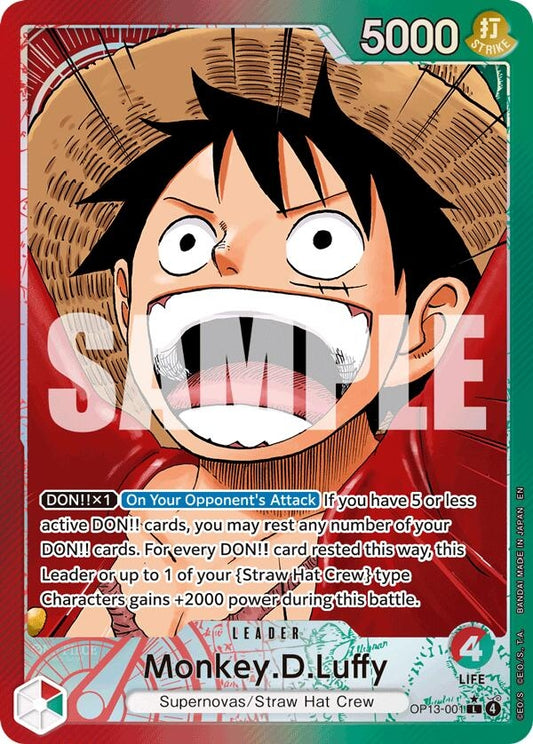 Image for Monkey.D.Luffy (001) (Alternate Art) [OP13-001] - One Piece Card Game