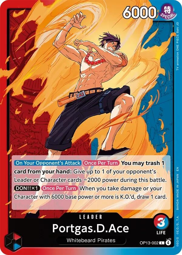 Image for Portgas.D.Ace (002) [OP13-002] - One Piece Card Game