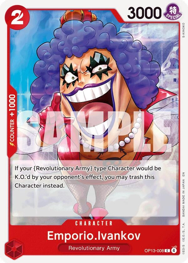 Image for Emporio.Ivankov [OP13-008] - One Piece Card Game