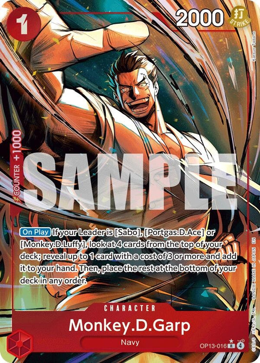Image for Monkey.D.Garp (Alternate Art) [OP13-016] - One Piece Card Game