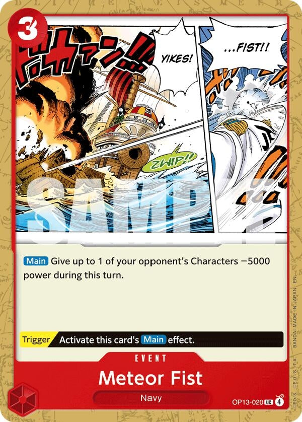 Image for Meteor Fist [OP13-020] - One Piece Card Game