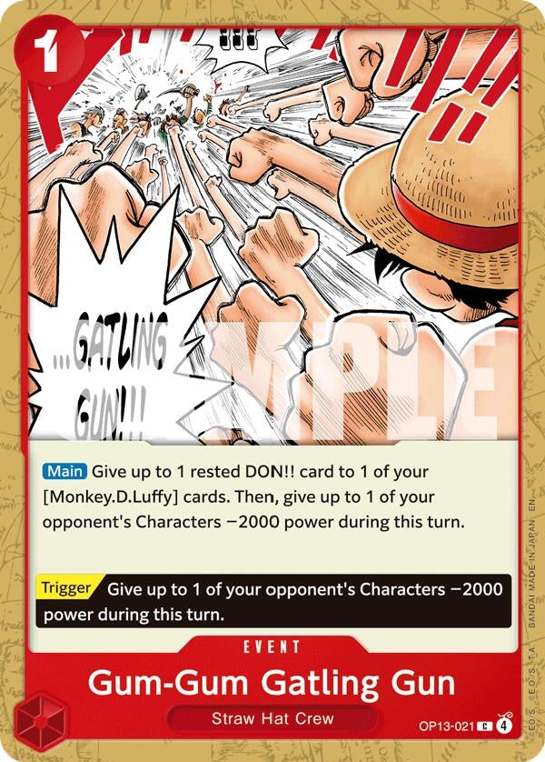 Image for Gum-Gum Gatling Gun [OP13-021] - One Piece Card Game
