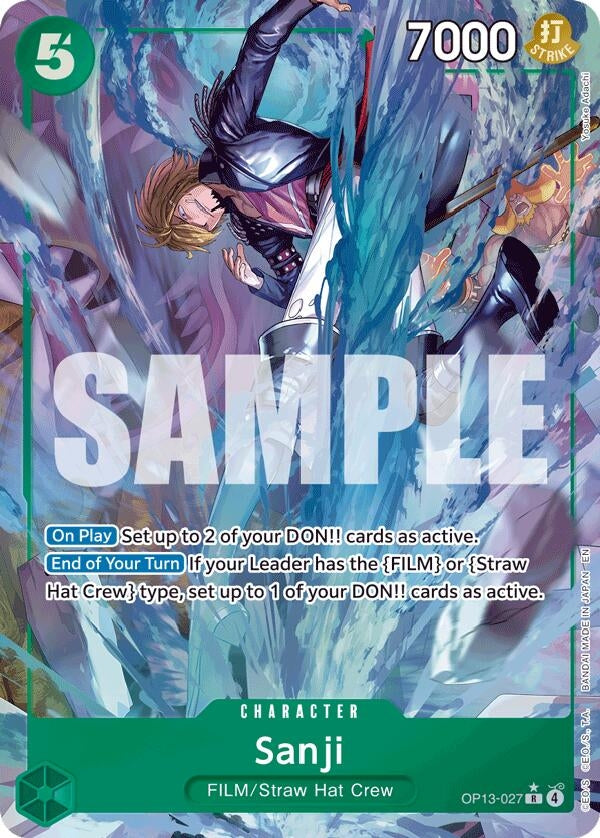Image for Sanji (Alternate Art) [OP13-027] - One Piece Card Game