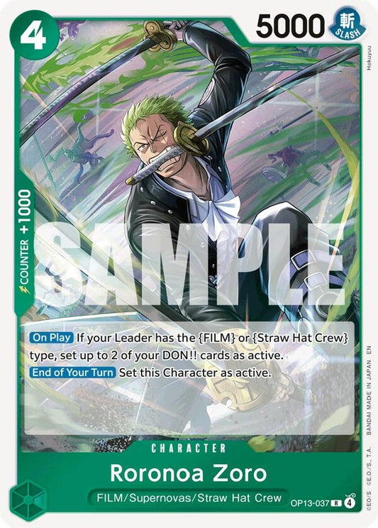 Image for Roronoa Zoro [OP13-037] - One Piece Card Game