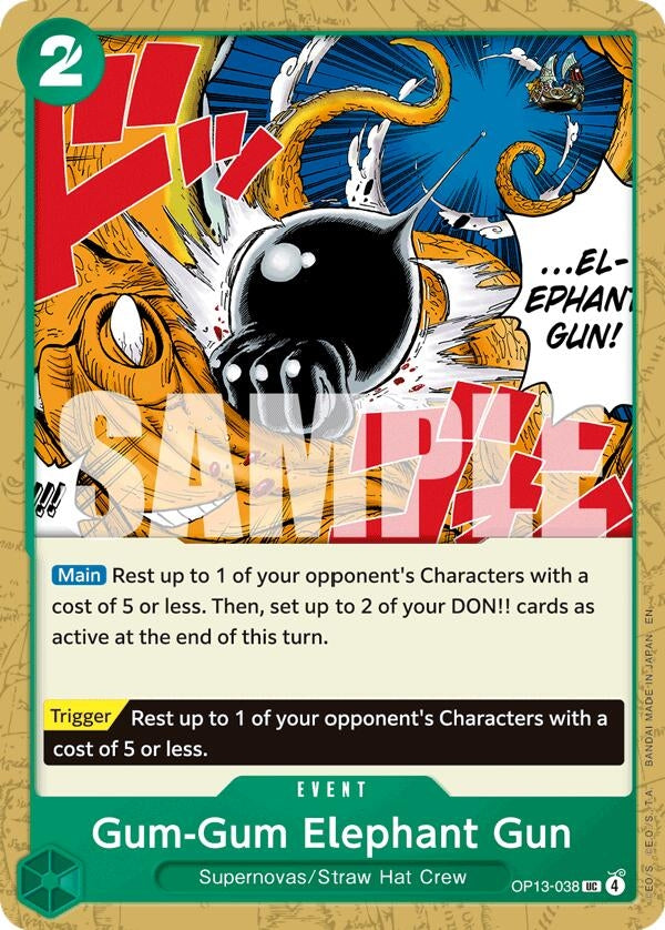 Image for Gum-Gum Elephant Gun [OP13-038] - One Piece Card Game