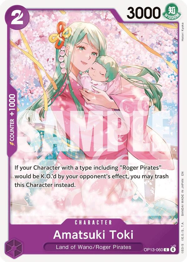Image for Amatsuki Toki [OP13-060] - One Piece Card Game