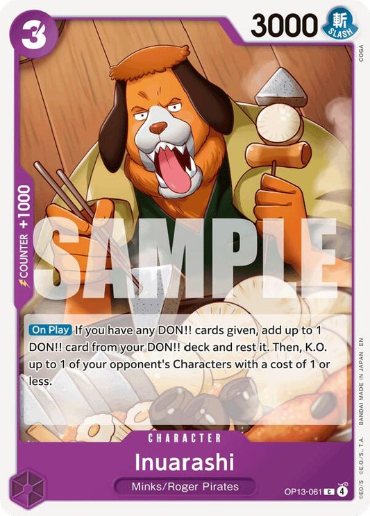 Image for Inuarashi [OP13-061] - One Piece Card Game