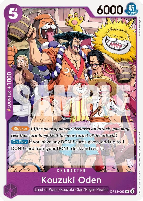 Image for Kouzuki Oden [OP13-063] - One Piece Card Game