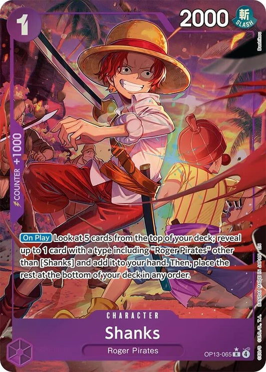 Image for Shanks (065) (Alternate Art) [OP13-065] - One Piece Card Game