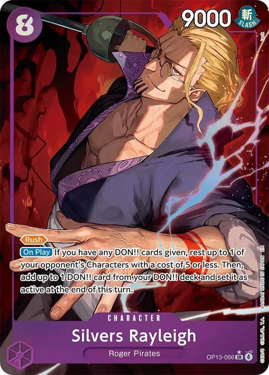 Image for Silvers Rayleigh (Alternate Art) [OP13-066] - One Piece Card Game
