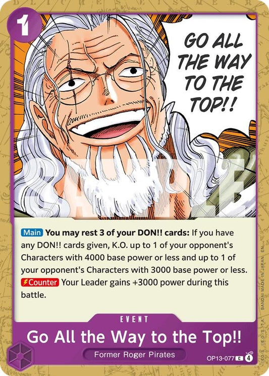 Image for Go All the Way to the Top!! [OP13-077] - One Piece Card Game