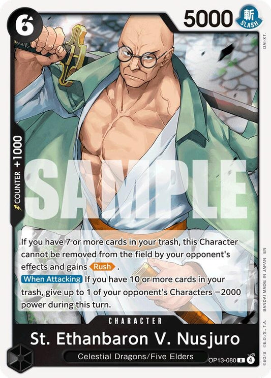 Image for St. Ethanbaron V. Nusjuro [OP13-080] - One Piece Card Game