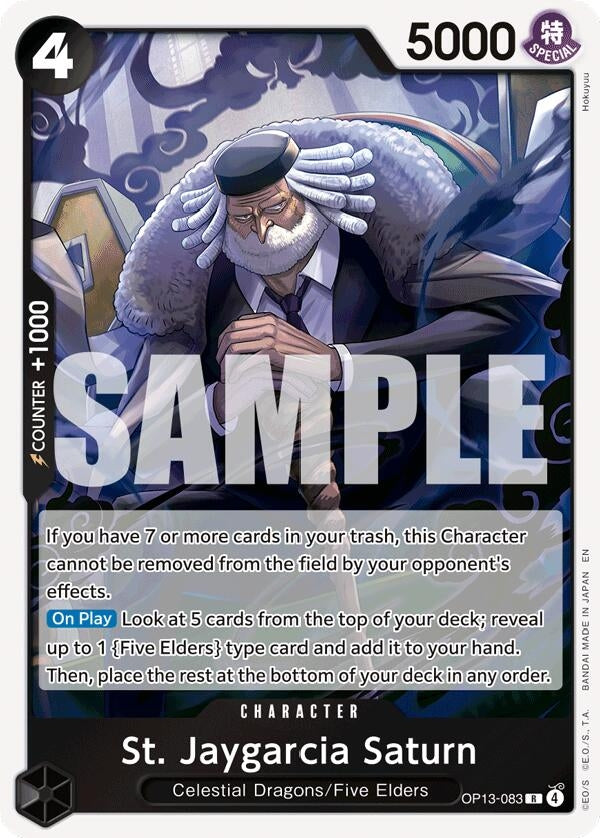 Image for St. Jaygarcia Saturn [OP13-083] - One Piece Card Game