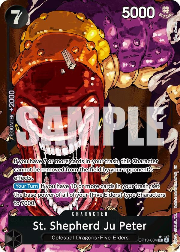Image for St. Shepherd Ju Peter (Alternate Art) [OP13-084] - One Piece Card Game