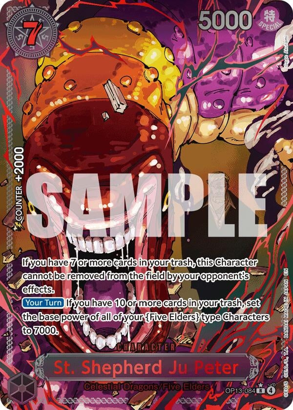 Image for St. Shepherd Ju Peter (Parallel) [OP13-084] - One Piece Card Game